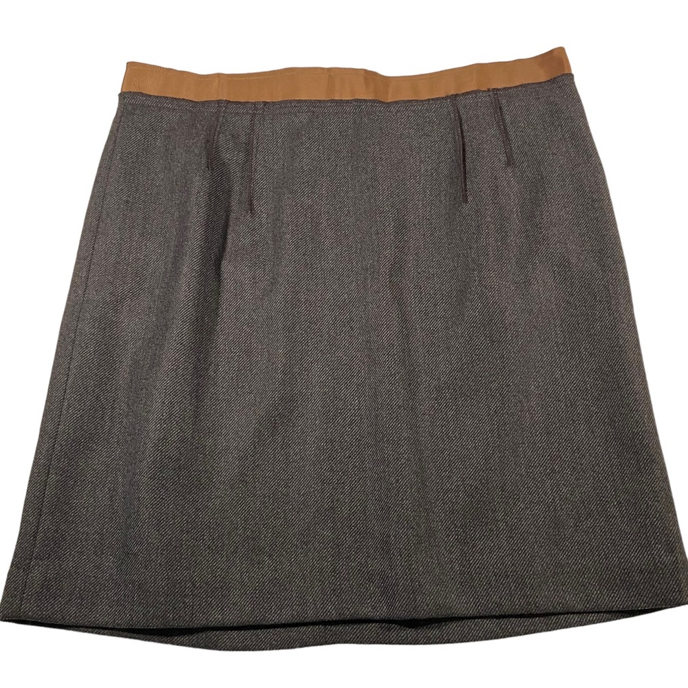LOFT Wool Blend Brown Lined Pencil Skirt - Women’s 14 - Picture 1 of 10